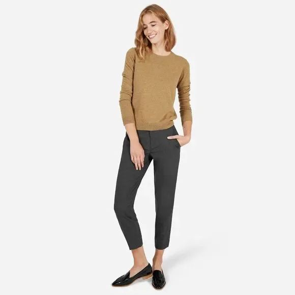 Everlane Women's The Slim Wool Trouser - Charcoal Gray